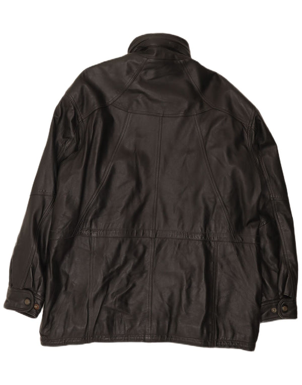Shelter Bay muški kožni kaput UK 42 XL crni
