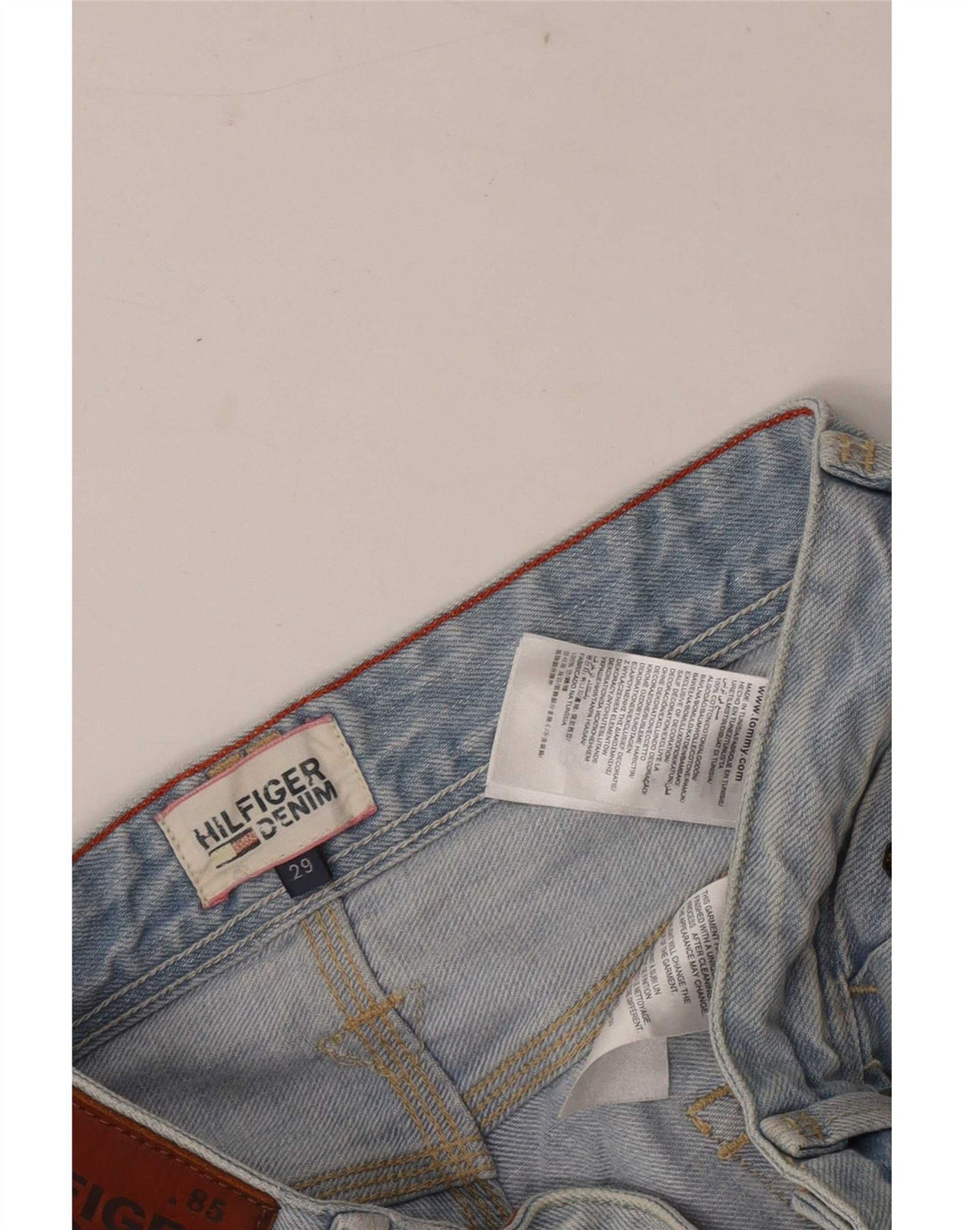 Tommy Hilfiger Regular Denim kratke hlače W29 Srednje plavi pamuk
