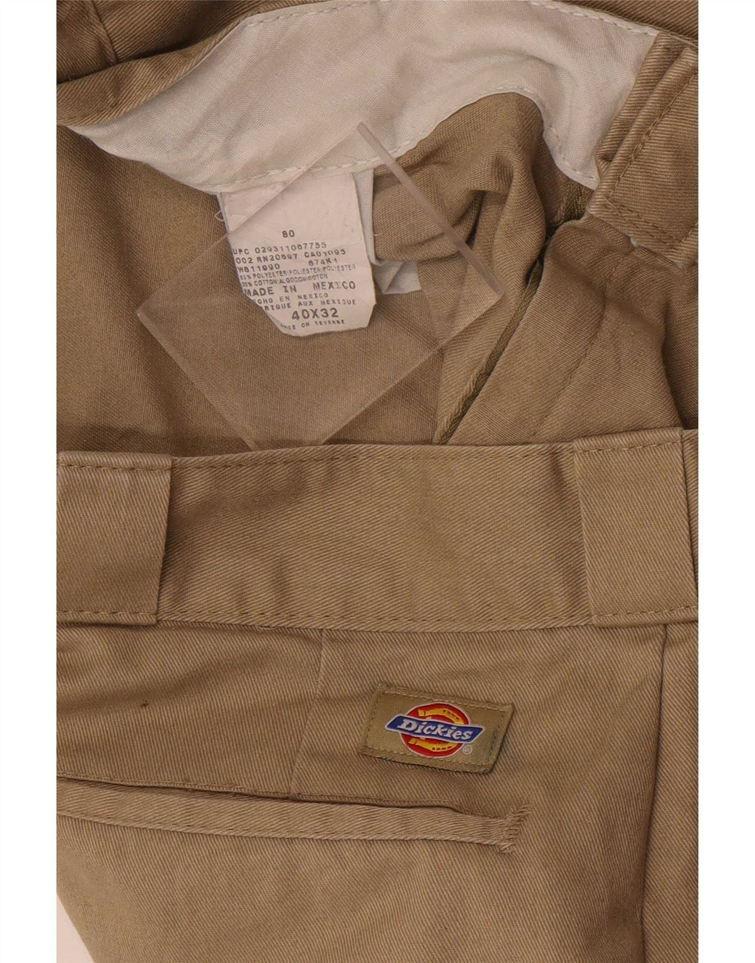 Dickies muške ravne chino hlače W40 L32 bež poliester