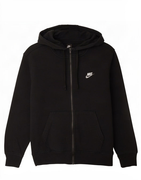 Nike muški pulover s kapuljačom na patentni zatvarač srednje crne boje