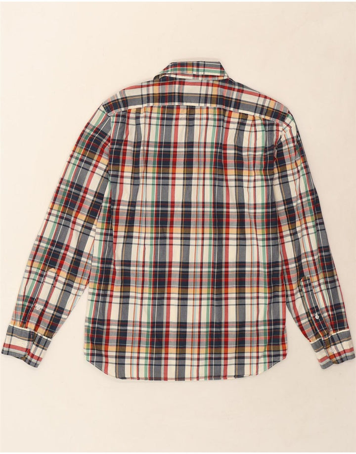 J. CREW Mens Flex Slim Fit Shirt Medium Multicoloured Check Cotton Vintage J. Crew and Second-Hand J. Crew from Messina Hembry 