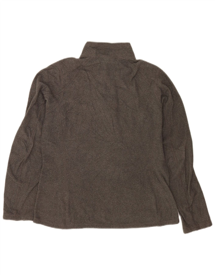 The North Face ženski flis džemper s patentnim izrezom UK 14 srednje sivi poliester
