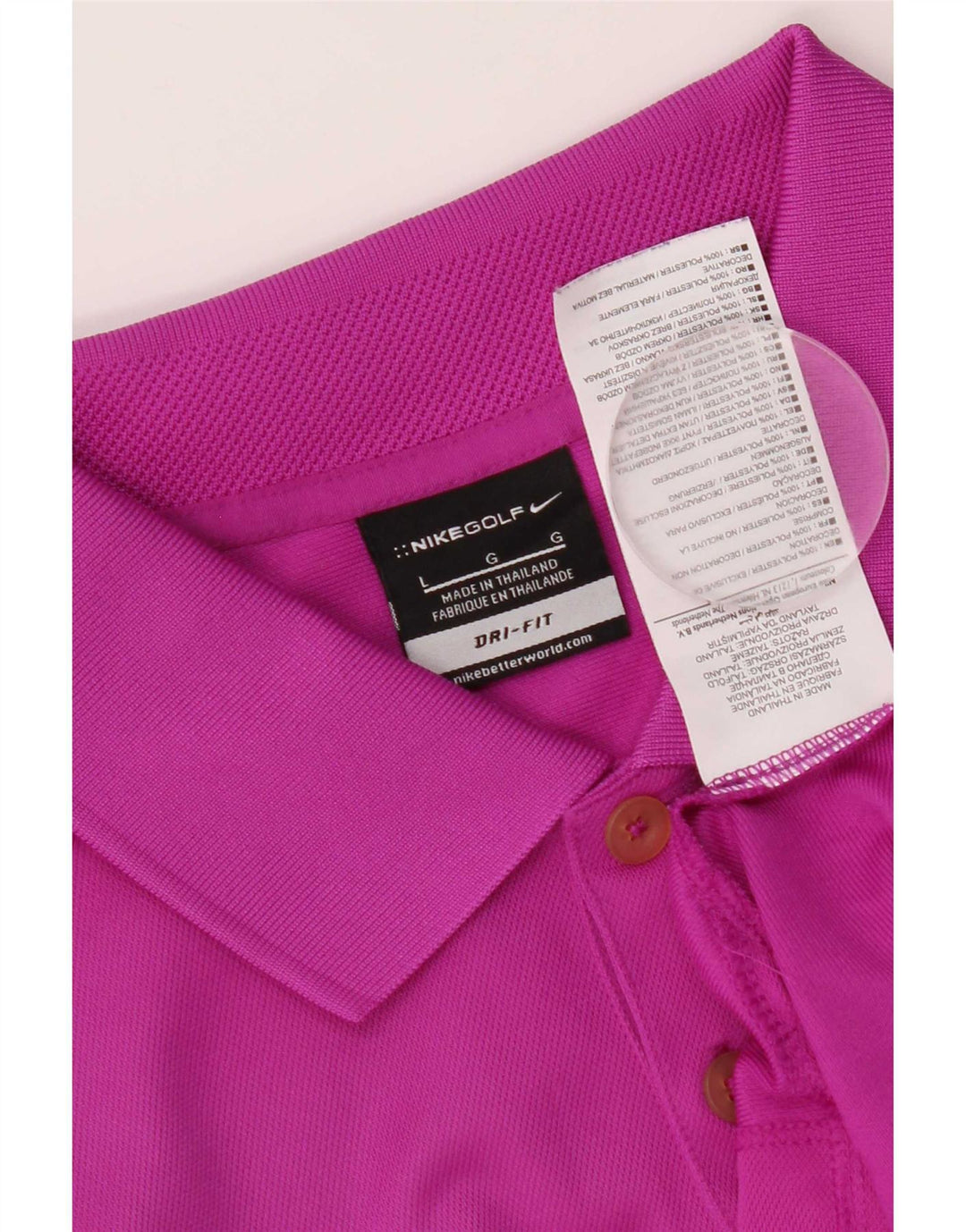 Nike muška Dri Fit polo majica velika ružičasta poliester