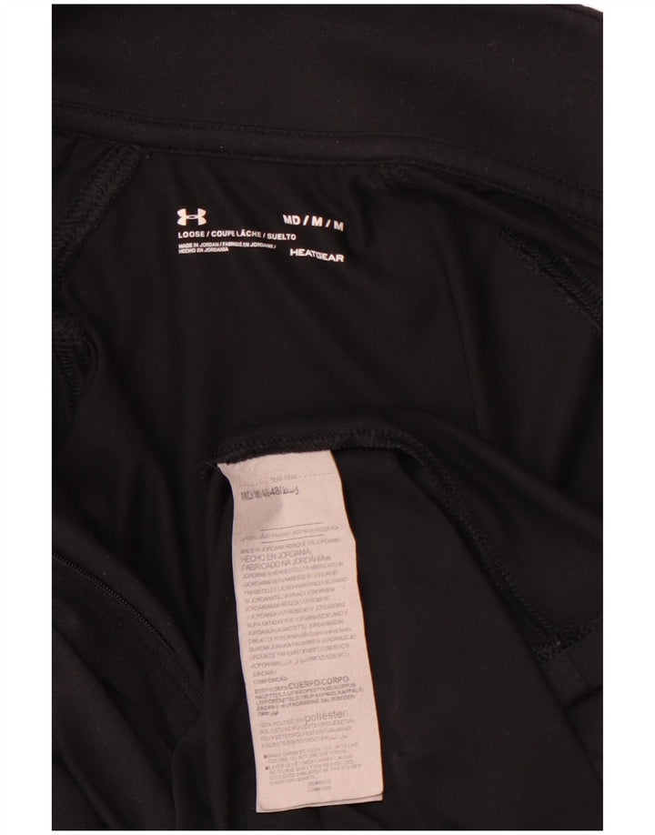 UNDER ARMOUR Ženska majica dugih rukava s izrezom i patentnim zatvaračem UK 14 srednje crna