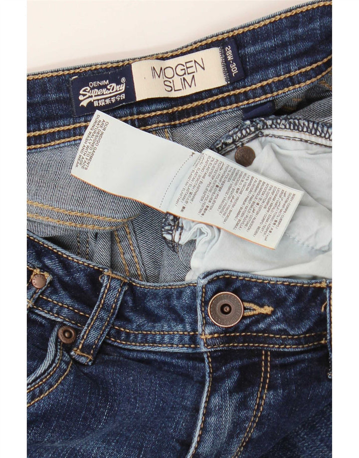 Superdry ženske uske traperice Imogen W28 L30 plavi pamuk