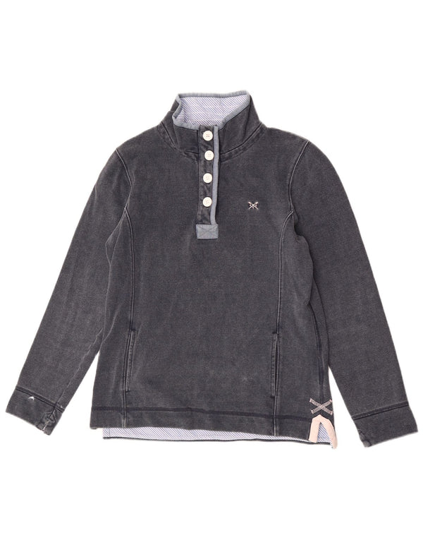 Crew Clothing Ženska majica s dugmadima i izrezom UK 10 Mala tamnoplava