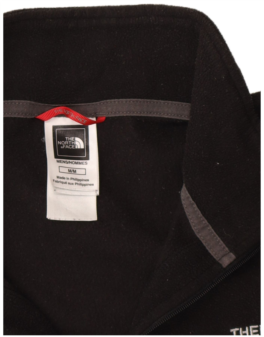 The North Face muški džemper od flisa s patentnim izrezom Srednji crni poliester