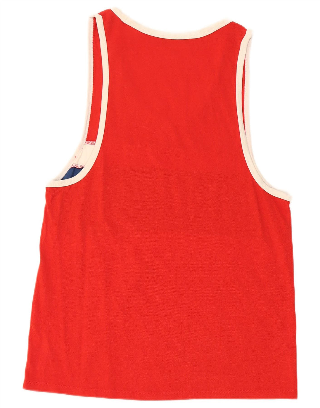 BENETTON muški grafički prsluk XS Red Colourblock Pamuk