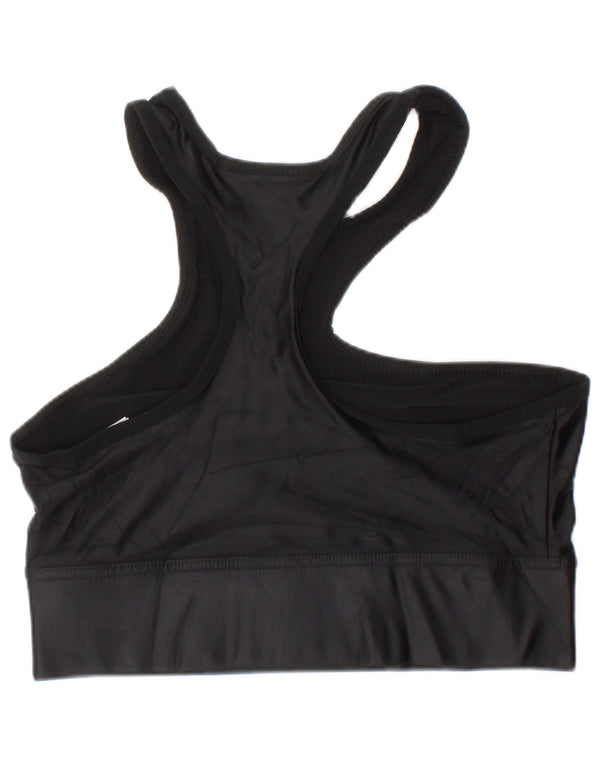 Reebok Womens Sport Bra Top Small Black Polyamide Sports