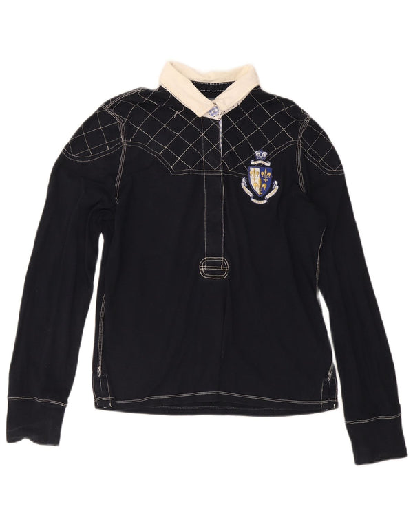 Ralph Lauren ženska polo majica dugih rukava za ragbi UK 18 XL tamnoplavi pamuk