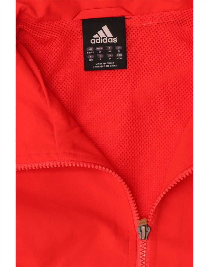 Adidas muška gornja jakna za trenirku UK 40/42 Srednje crveni poliester