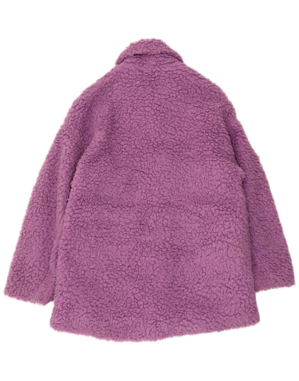 Preveliki kaput Zara Teddy Bear UK 6 XS Ljubičasti akril