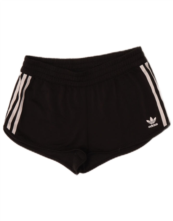 Adidas ženske sportske kratke hlače UK 12 Srednje crni poliester u boji