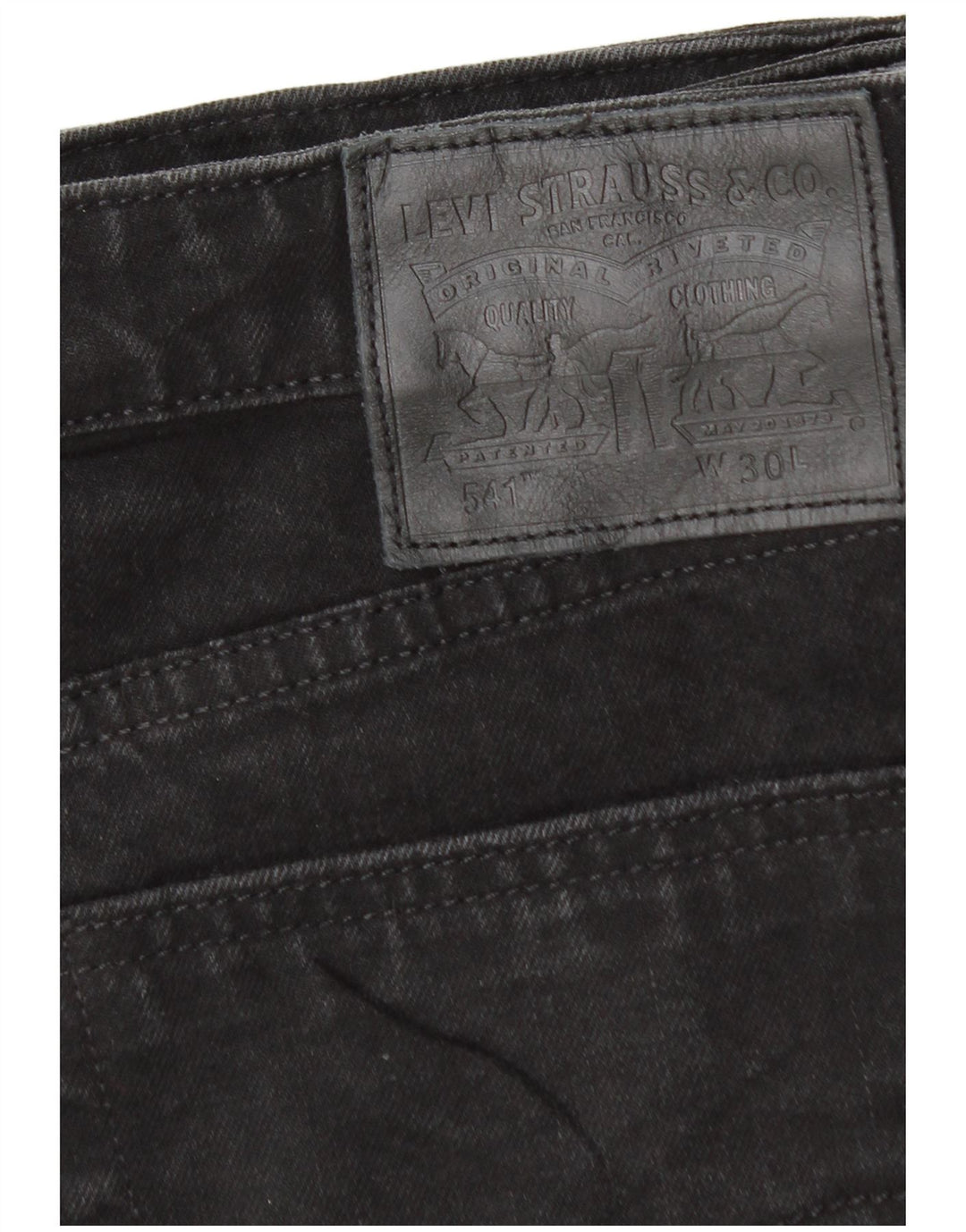 LEVI'S muške 541 traper kratke hlače W30 Srednje crni pamuk