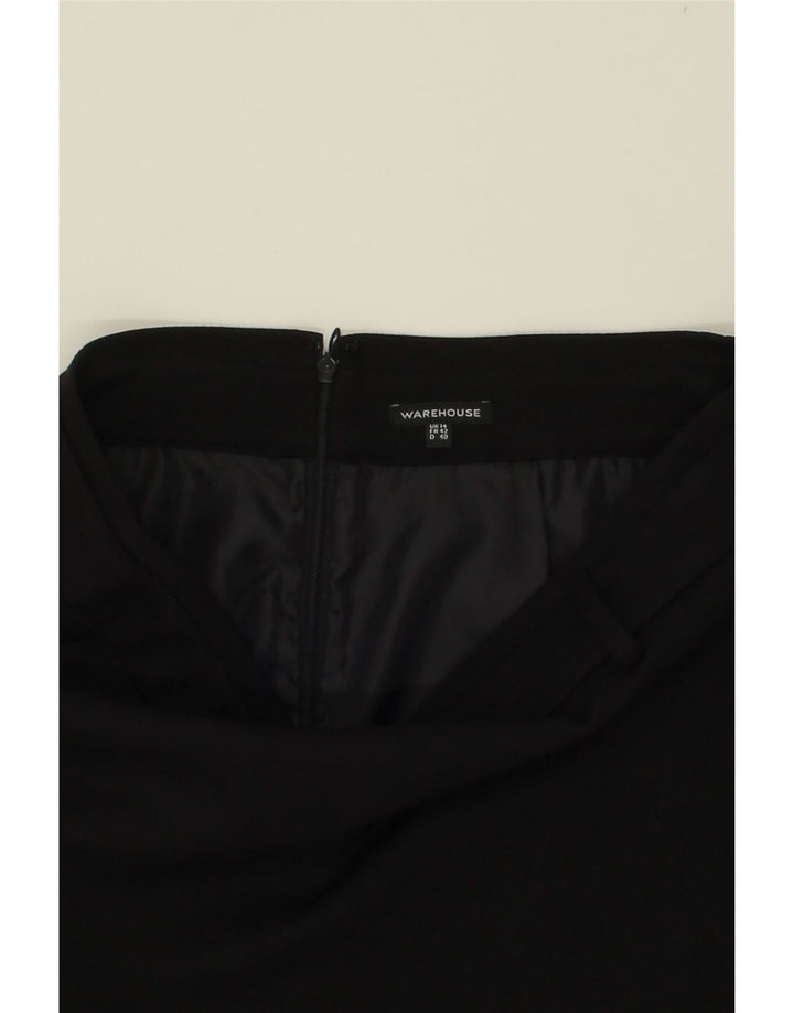 WAREHOUSE Womens Pencil Skirt UK 14 Large W34  Black Polyester Vintage Warehouse and Second-Hand Warehouse from Messina Hembry 