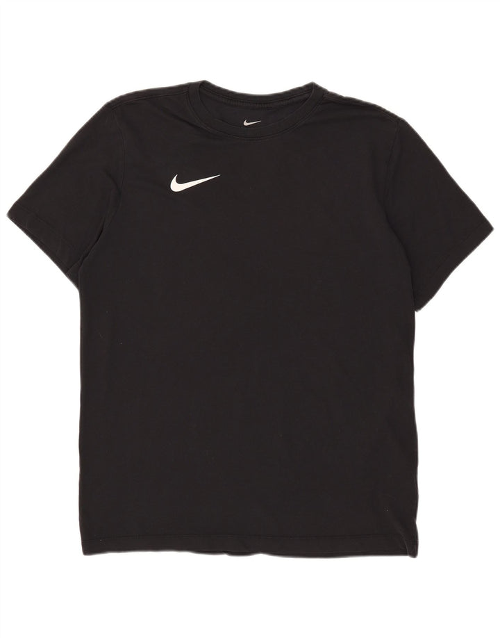 Nike Dri Fit T-Shirt Top srednji crni pamuk
