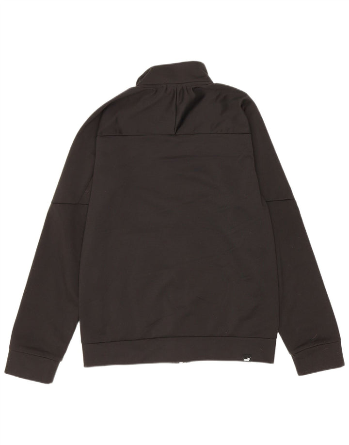 Puma Boys Graphic Trenirka Gornja jakna 11-12 godina crni poliester