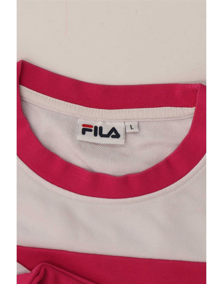 Fila ženska prekomjerna majica s kratkim rukavima UK 16, velika bijela boja