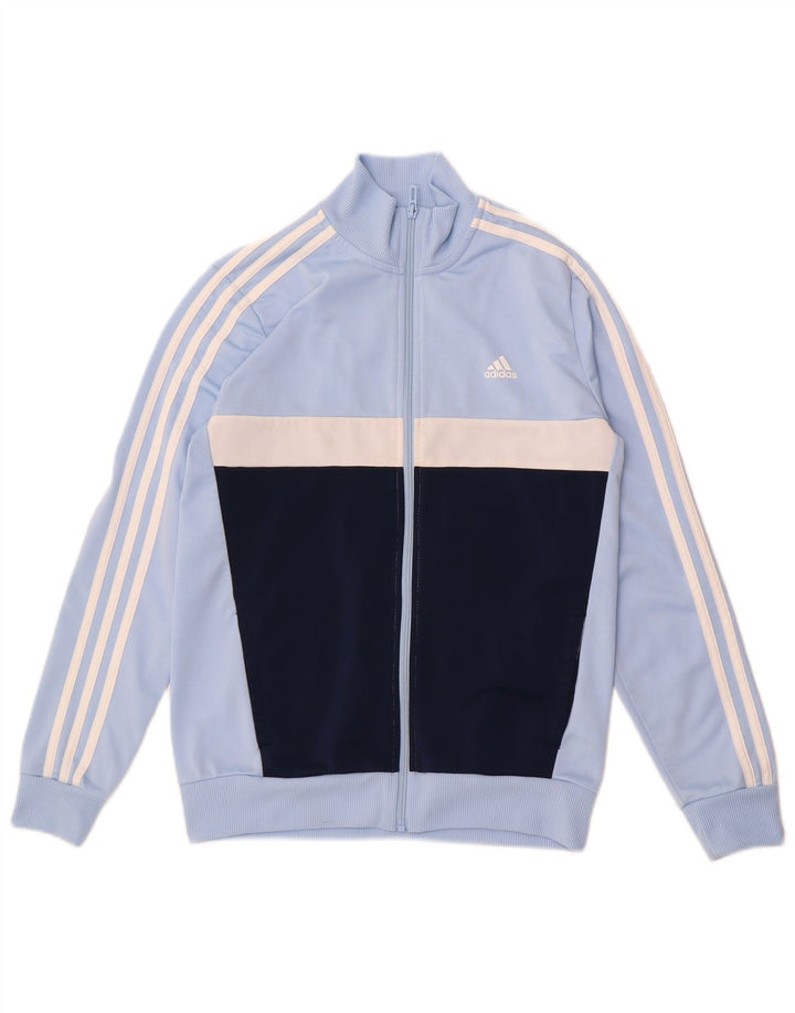 Adidas trenirka za dječake 13-14 godina plava poliesterska boja