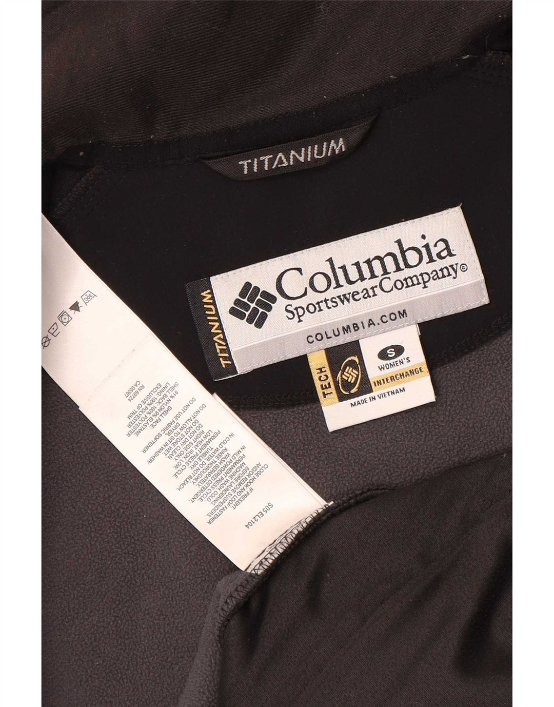 Columbia Ženska Interchange Liner Windbreaker Jacket UK 10 Small Black