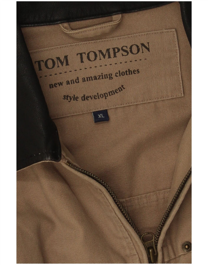 Tom Tompson muška bomber jakna UK 42 XL bež pamuk