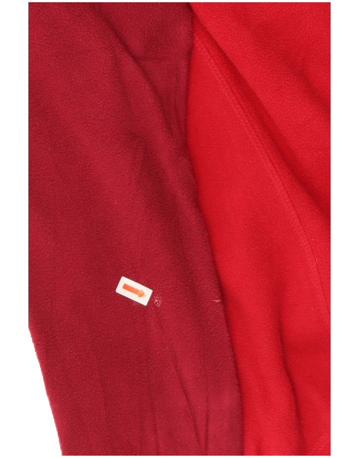 HELLY HANSEN Womens Regular Fit Fleece Jumper UK 14 Medium Red Colourblock