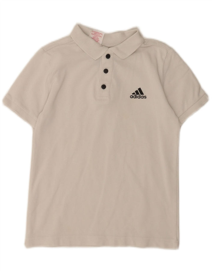 Adidas polo majica za dječake 9-10 godina bijela