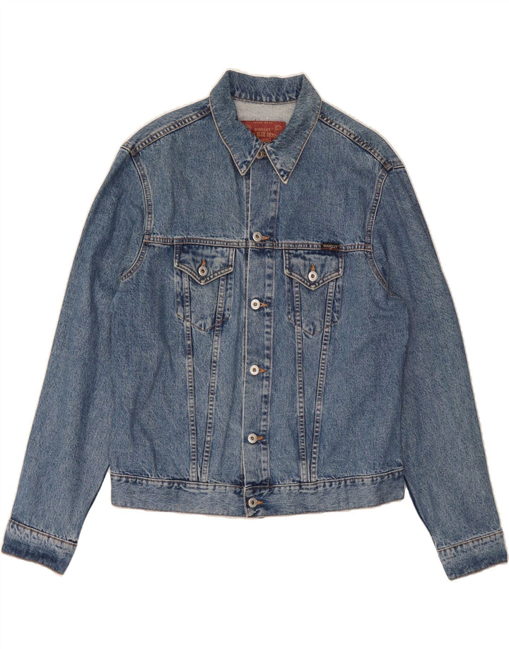 BOOSLEY Mens Denim Jacket UK 42 XL Blue Cotton Vintage Boosley and Second-Hand Boosley from Messina Hembry 