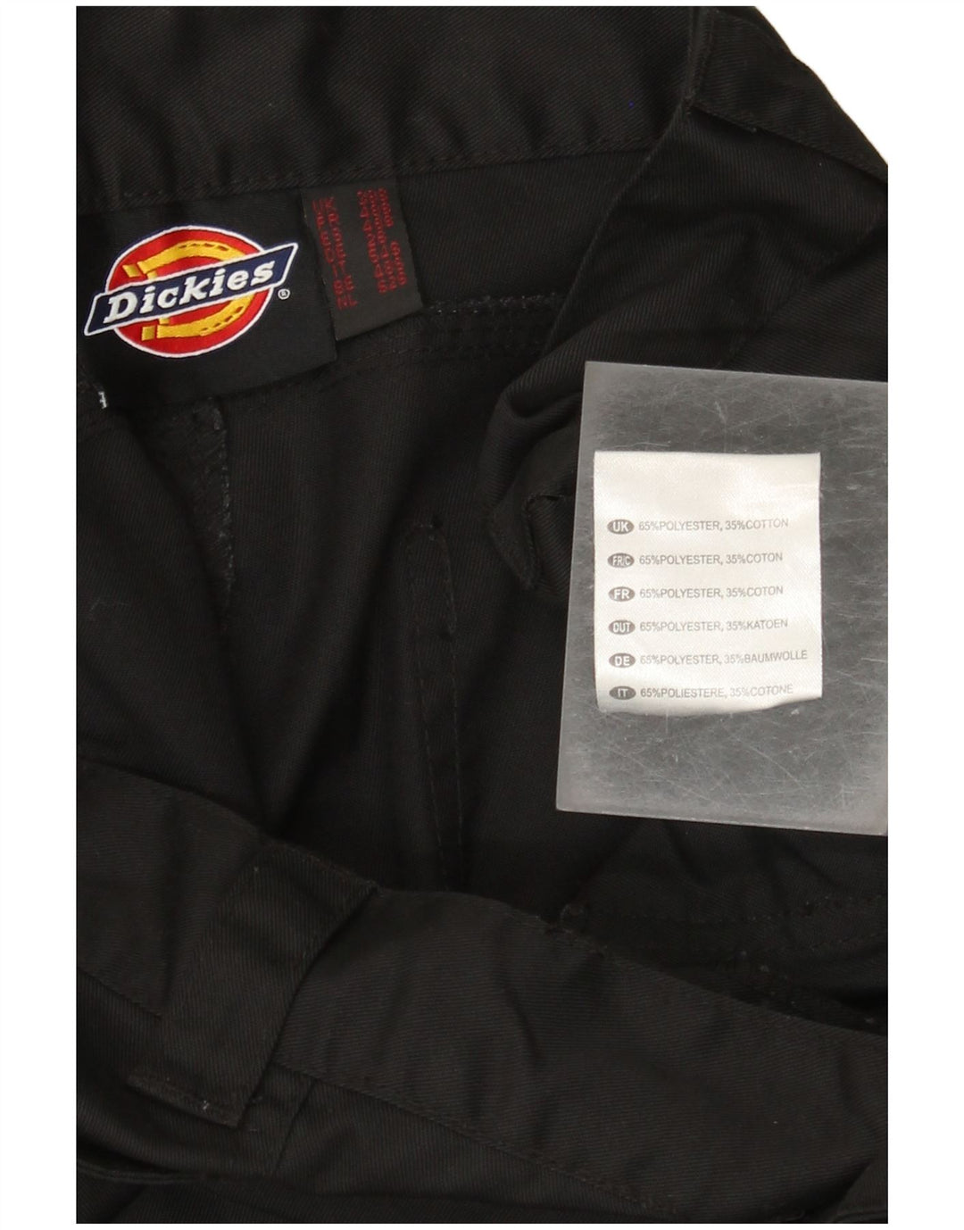 Dickies muške ravne kargo hlače W38 L28 crni poliester