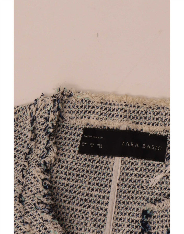 Zara ženski sako jakna UK 12 srednje sivi pamuk