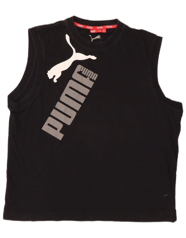 PUMA muški grafički prsluk XL crni