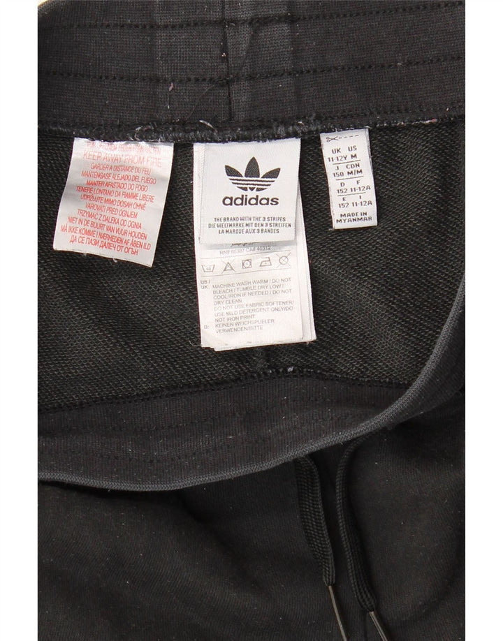 ADIDAS Trenirka za dječake, hlače za trčanje, 11-12 godina, crni pamuk