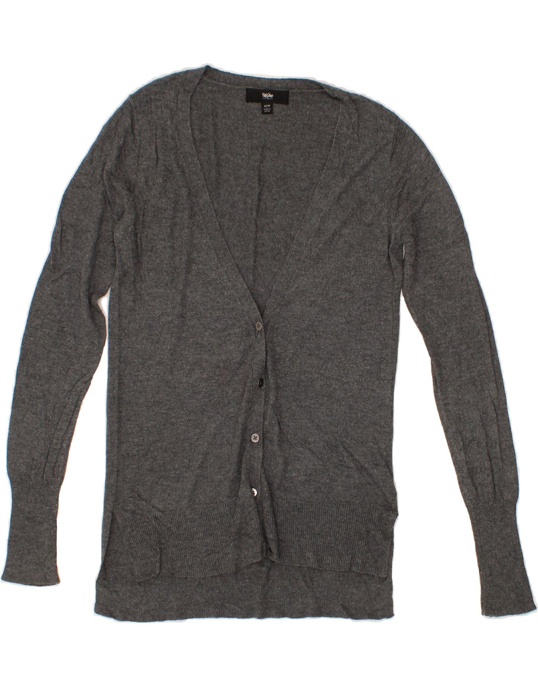 MOSSIMO Womens Cardigan Sweater UK 6 XS Grey Nylon Vintage Mossimo and Second-Hand Mossimo from Messina Hembry 