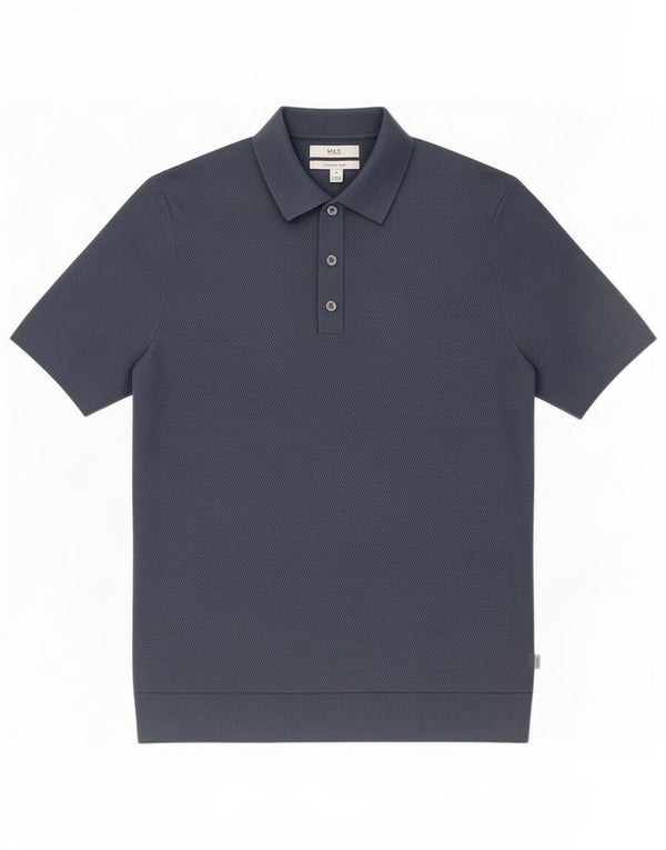 Marks & Spencer muška polo majica Srednje plavi pamuk