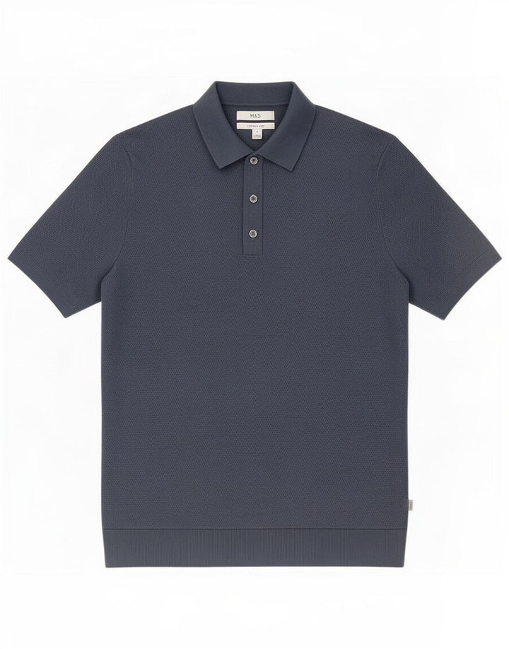 Marks & Spencer muška polo majica Srednje plavi pamuk