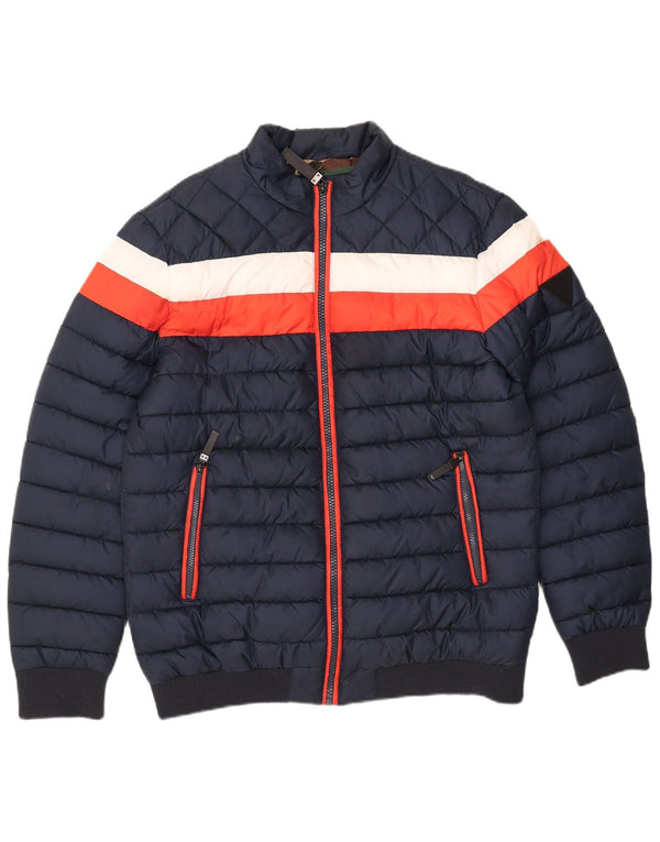 Guess muška podstavljena jakna UK 42 XL tamnoplavi poliester u boji