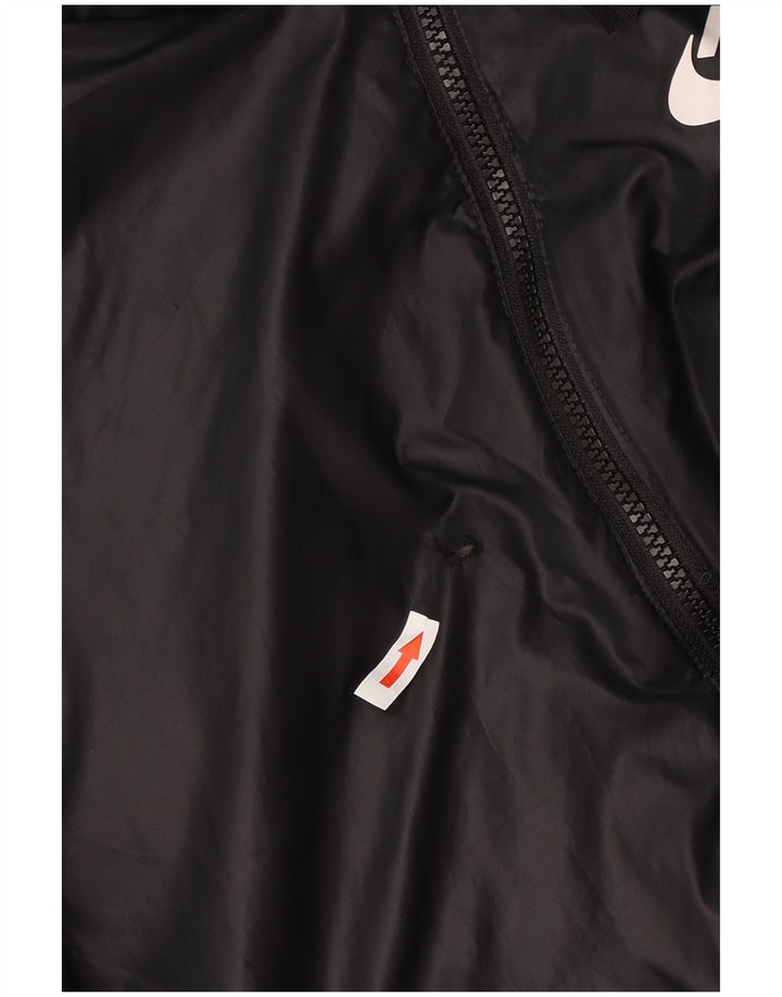 Nike Ženska reverzibilna podstavljena jakna s kapuljačom UK 16 veliki crni poliester