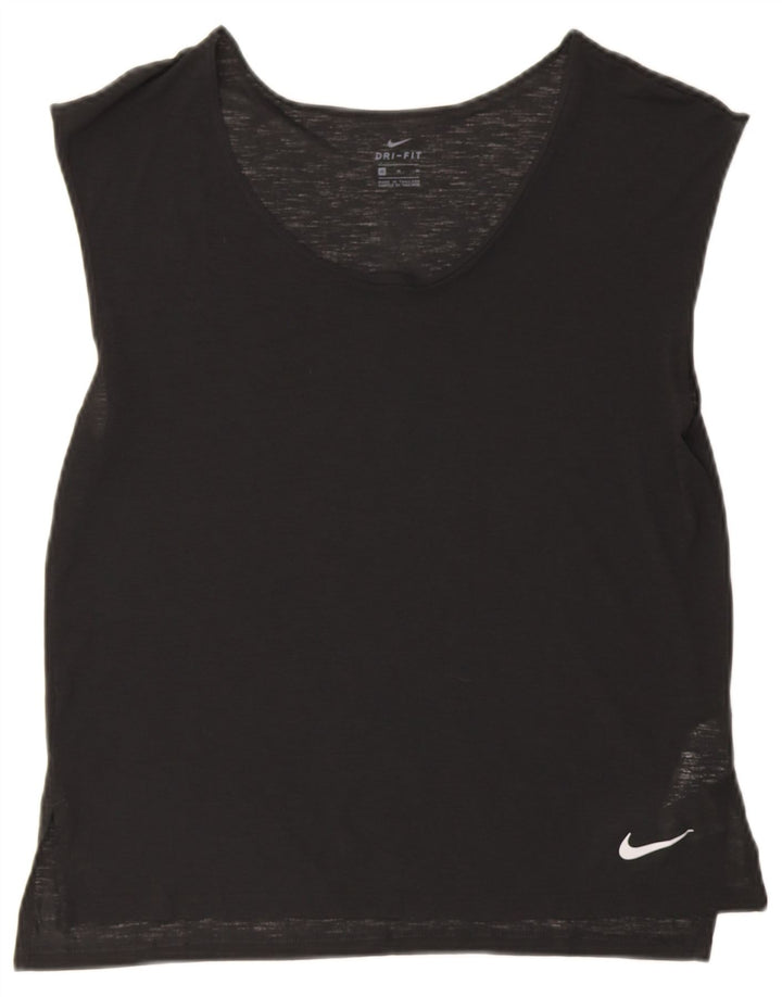 Nike Ženski Dri Fit Vest Top UK 14 srednje crni poliester