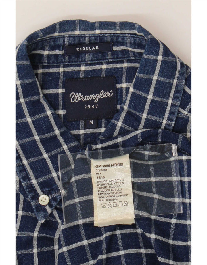 Wrangler muška košulja standardnog kroja Srednje tamnoplava karirana pamuk