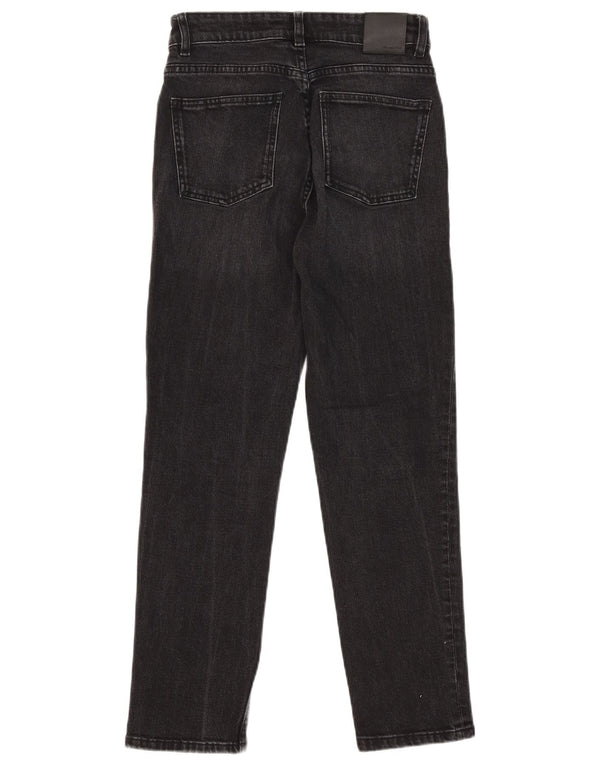 Ženske ravne traperice Massimo Dutti EU 34 2XS W24 L26 crni pamuk