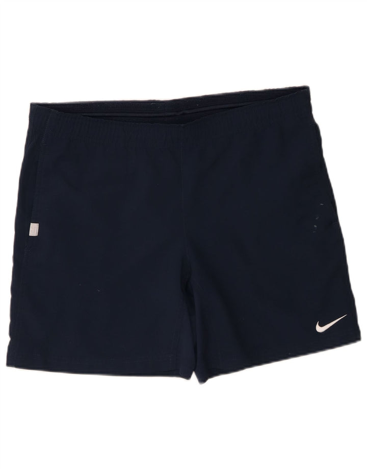 Male sportske kratke hlače Nike Dri Fit od tamnoplavog poliestera
