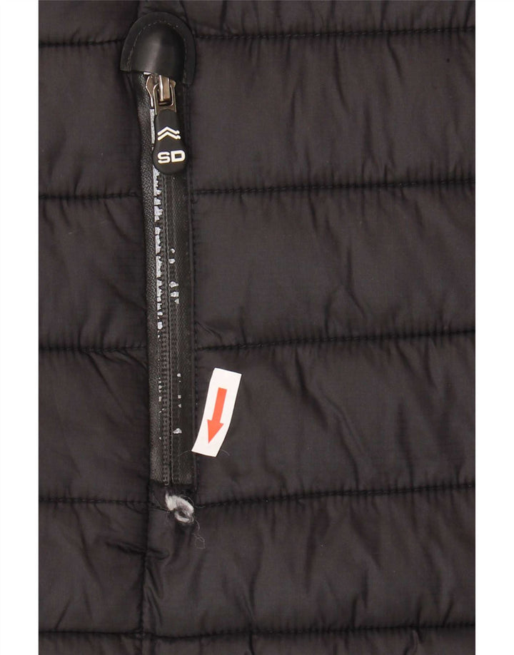 Superdry muška podstavljena jakna UK 38 srednje crni najlon