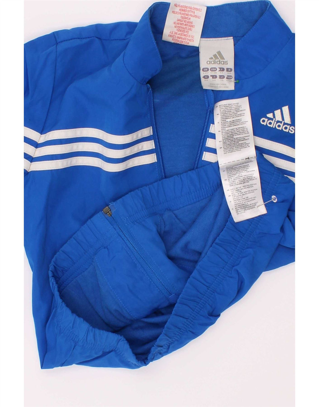 Adidas trenirka za dječake, plava poliesterska jakna 3-4 godine