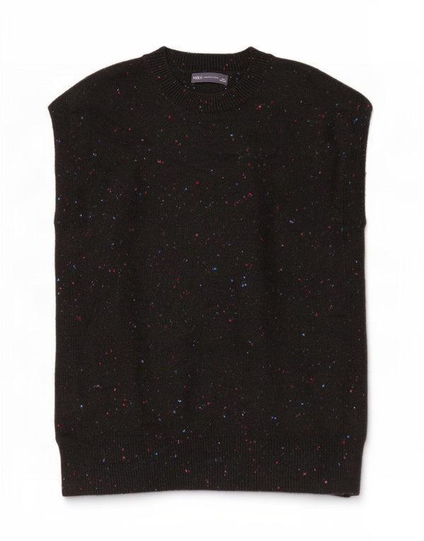 Marks & Spencer ženski prsluk bez rukava UK 10 Small Black Flected Acrylic