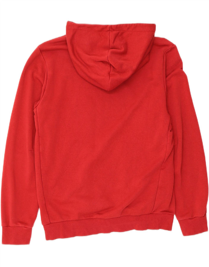 ADIDAS Mens Graphic Hoodie Jumper Medium Red Cotton Vintage Adidas and Second-Hand Adidas from Messina Hembry 