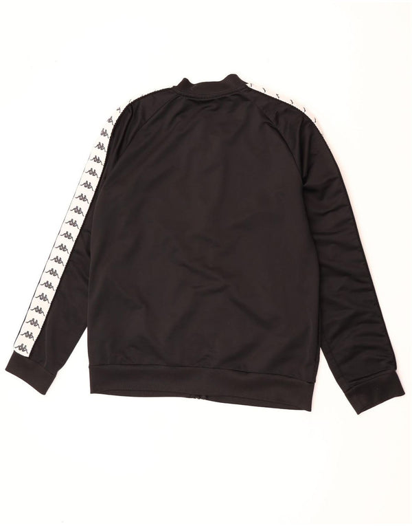 Kappa muška trenirka s grafičkim motivima, gornja jakna XL, crni poliester