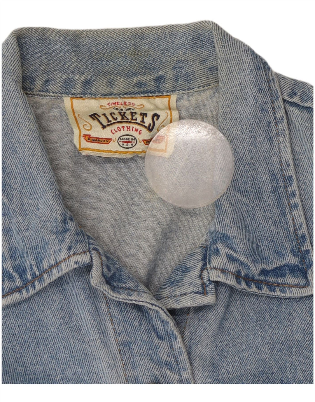 VINTAGE Denim majica za djevojčice 9-10 godina, plavi pamuk