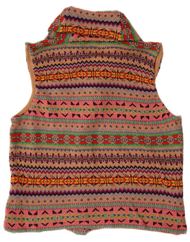 Chaps ženski kardigan pulover bez rukava UK 18 XL višebojni Fair Isle
