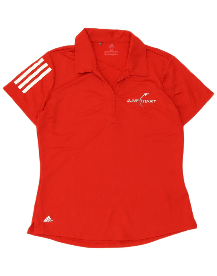 ADIDAS ženska polo majica UK 12/14 srednje crveni poliester