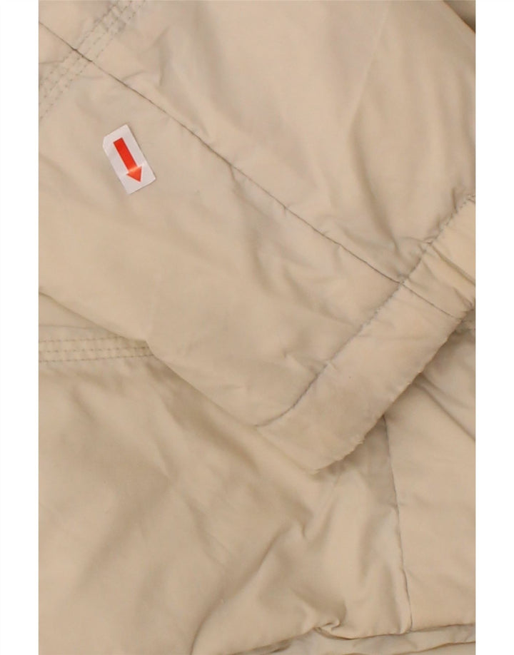 DIESEL Mens Hooded Padded Jacket UK 38 Medium Off White Polyamide